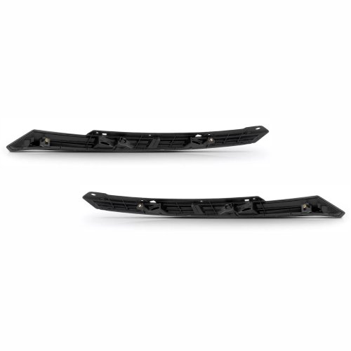 Par de Friso Farol Honda Civic 2017 até 2021 Black Piano com Suporte Black Piano
