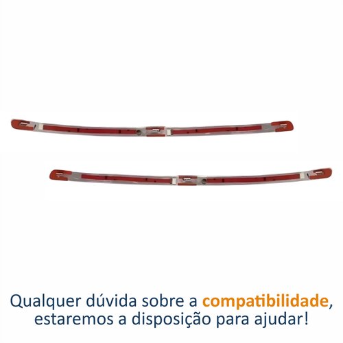 Par de Friso Parachoque Traseiro Fiat Linea 2008 Até 2016 Cromado