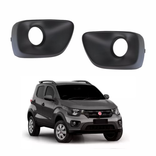 Par de Grade Parachoque Fiat Mobi 2021 2022 2023 Com Furo
