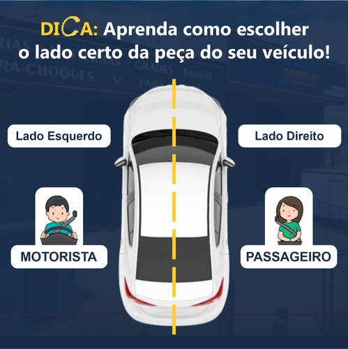 Par de Grade Parachoque Ford Ranger 2024 2025 Com Furo Com Moldura Cromada