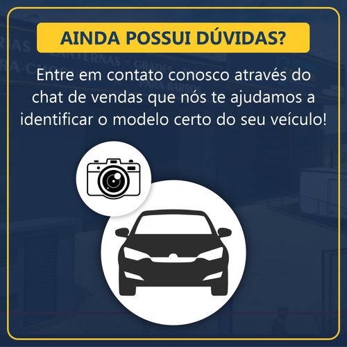 Par de Grade Parachoque Ford Ranger 2024 2025 Com Furo Com Moldura Cromada