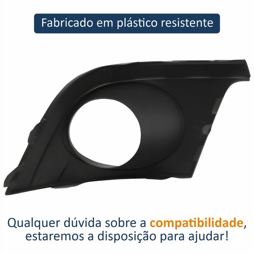 Par de Grade Parachoque Vw Crossfox 2011 Até 2014 Com Furo