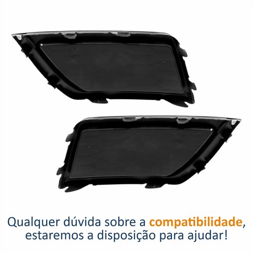 Par de Grade Parachoque Vw Gol G8 2018 Até 2023 Sem Furo