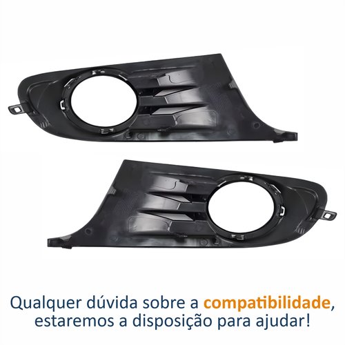 Par de Grade Parachoque Vw Jetta Variant 2011 Até 2014 Com Furo