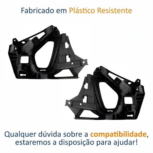Par de Grade Parachoque Vw Nivus 2019 Até 2024 Com Furo