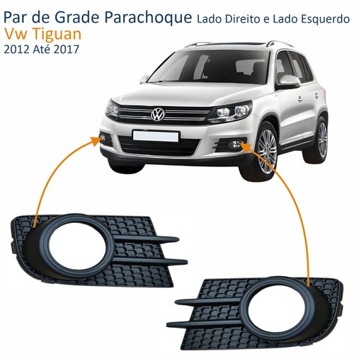 Par de Grade Parachoque Vw Tiguan 2012 Até 2017