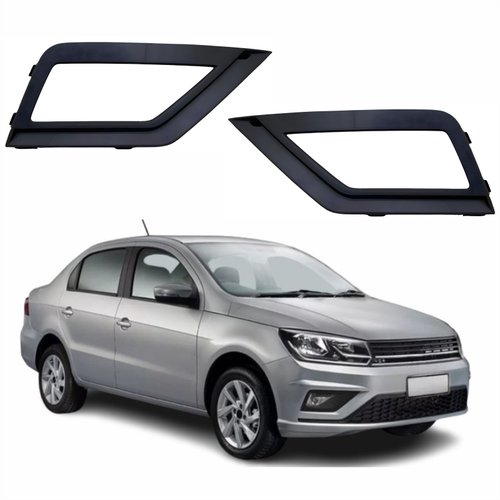 Par de Grade Parachoque Vw Voyage G8 2018 Até 2023 Com Furo