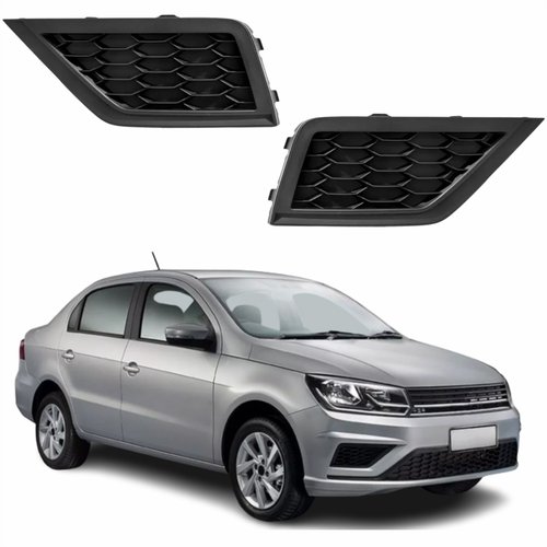 Par de Grade Parachoque Vw Voyage G8 2018 Até 2023 Sem Furo