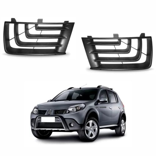 Par De Grade Radiador Renault Sandero Stepway 2008 Até 2011