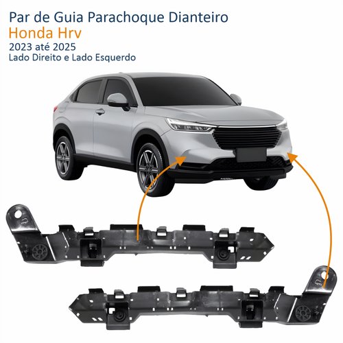Par de Guia Parachoque Dianteiro Honda Hrv 2023 Até 2025