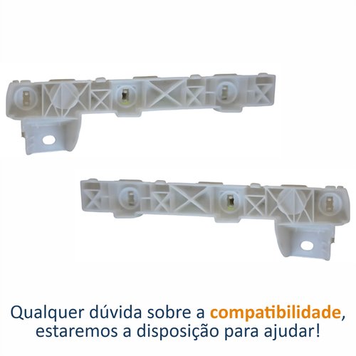 Par de Guia Parachoque Mitsubishi Lancer 2009 Até 2015