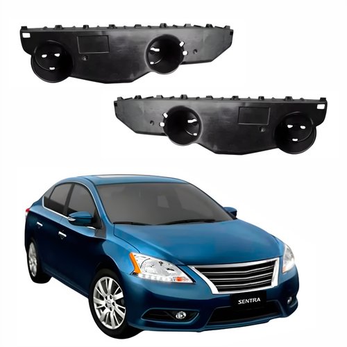 Par de Guia Parachoque Nissan Sentra 2014 Até 2016