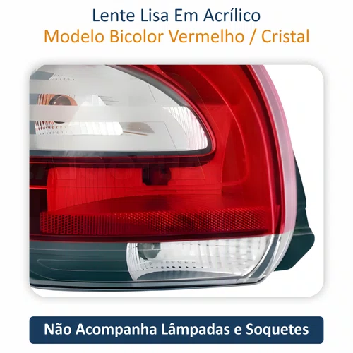 Par de Lanterna Fiat Mobi 2016 Até 2025