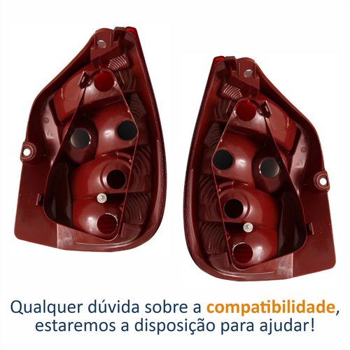 Par de Lanterna Fiat Palio 1996 Até 2000 Fumê