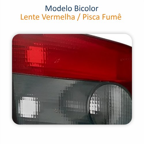 Par de Lanterna Fiat Palio 1996 Até 2000 Fumê