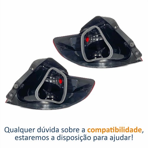 Par de Lanterna Ford Ka 2008 Até 2011 Bicolor