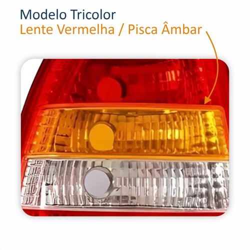 Par de Lanterna GM Astra Hatch 1999 Até 2002 Tricolor