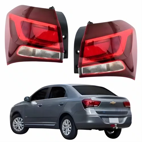 Par de Lanterna Gm Cobalt 2016 Até 2019 Canto Bicolor Cristal
