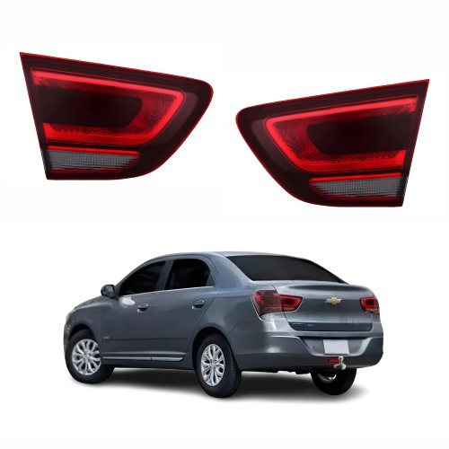 Par de Lanterna Gm Cobalt 2016 Até 2019 Tampa Fumê