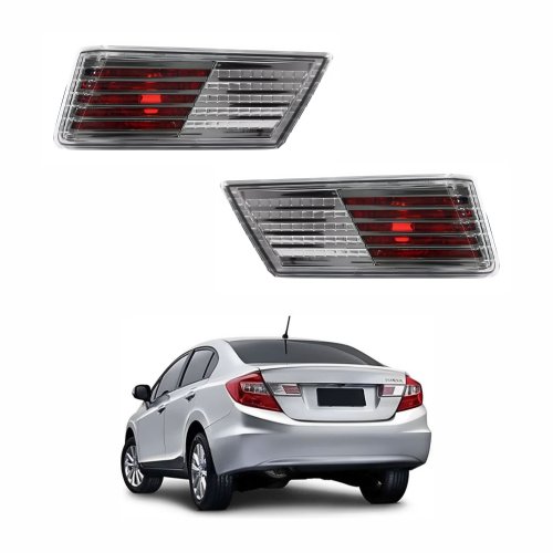 Par de Lanterna Honda Civic 2012 Até 2016 Tampa