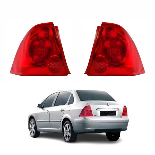 Par de Lanterna Peugeot 307 Sedan 2007 Até 2012