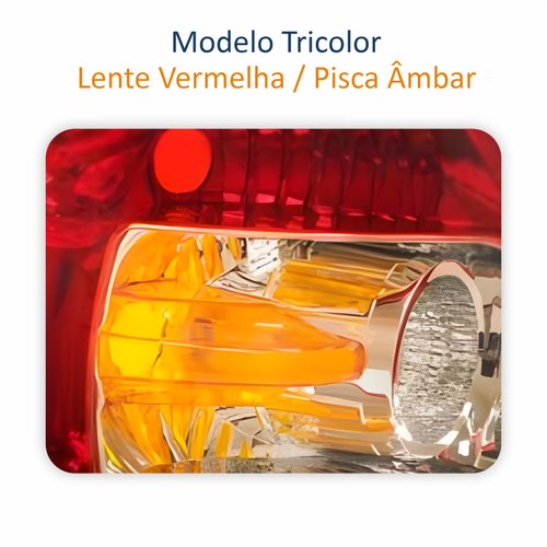 Par de Lanterna Traseira Fiat Siena G3 2004 Até 2007 Canto Âmbar