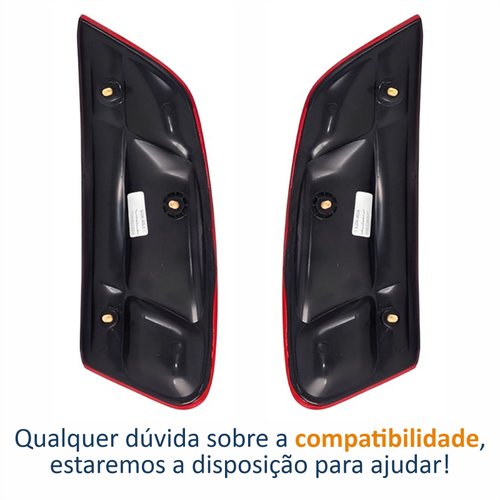 Par de Lanterna Traseira Fiat Siena G3 2004 Até 2007 Tampa