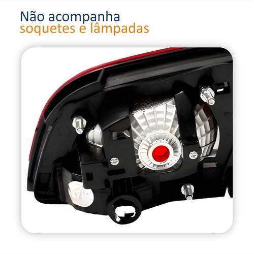 Par Lanterna Traseira Fiat Siena G4 2008 Até 2013 Tampa Bicolor