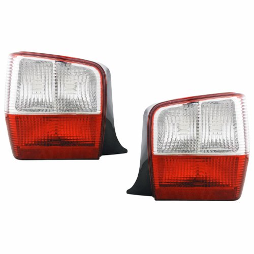Par de Lanterna Traseira Fiat Uno 2004 Até 2011 Bicolor Cristal