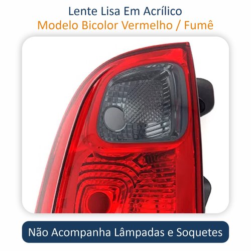 Par de Lanterna Traseira Fiat Uno Vivace 2011 Até 2014 Original Arteb Fumê