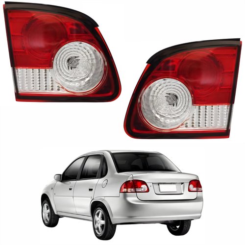 Par de Lanterna Traseira Gm Classic 2011 Até 2016 Tampa