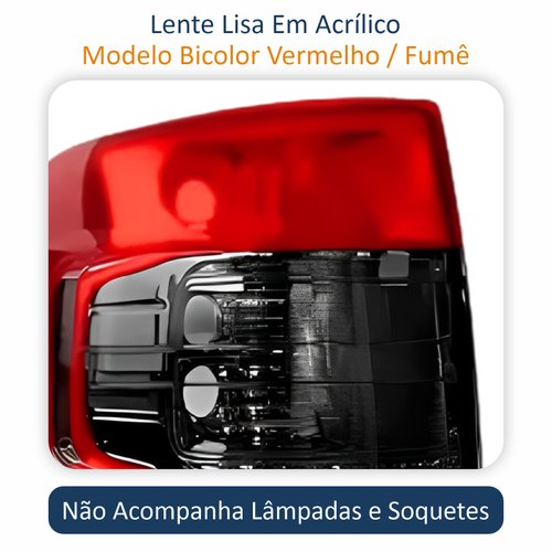 Par de Lanterna Traseira Gm Montana 2011 Até 2019 Original Arteb Fumê