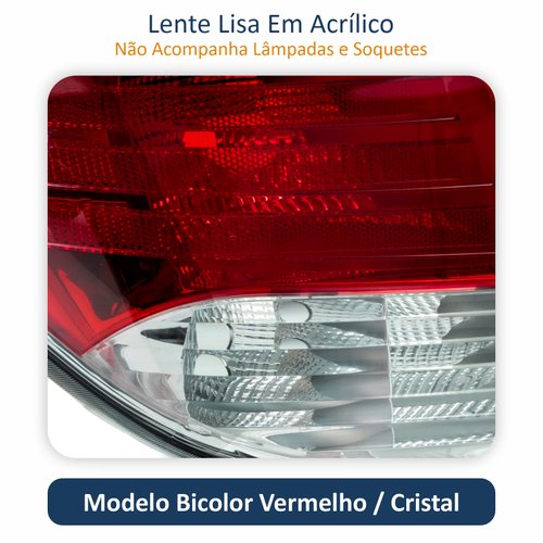 Par de Lanterna Traseira Gm Prisma 2013 Até 2016 Original Arteb Bicolor