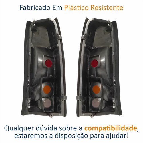 Par de Lanterna Traseira Gm Silverado 1997 Até 2002 Original Arteb