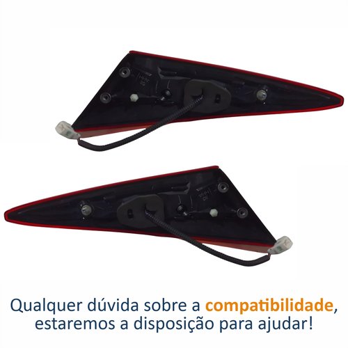 Par de Lanterna Traseira Honda Civic 2017 Até 2020 Tampa