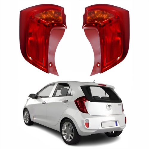 Par de Lanterna Traseira Kia Picanto 2012 Até 2016