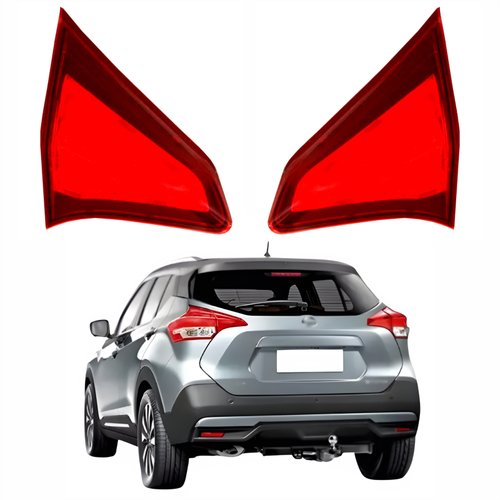 Par de Lanterna Traseira Nissan Kicks 2017 Até 2022 Tampa
