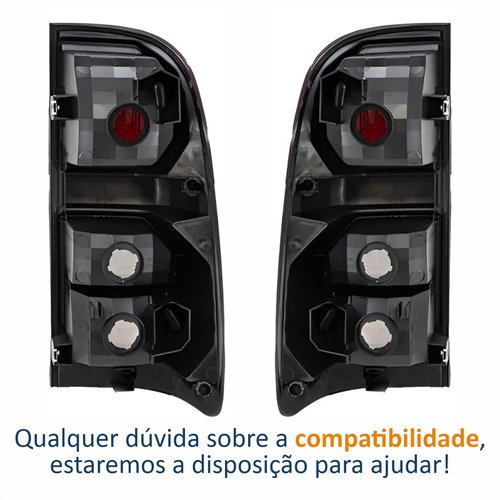Par de Lanterna Traseira Toyota Hilux Srv 2012 Até 2015