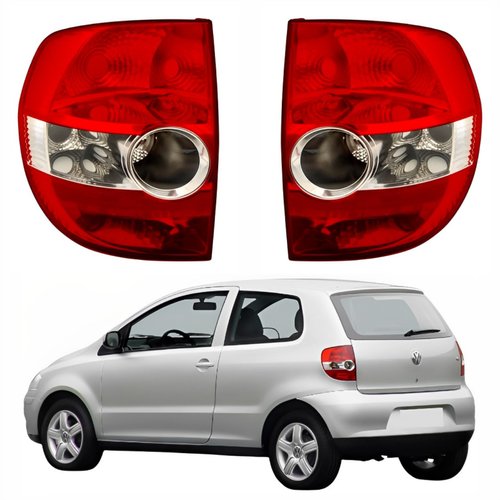 Par de Lanterna Traseira Vw Fox 2003 Até 2010