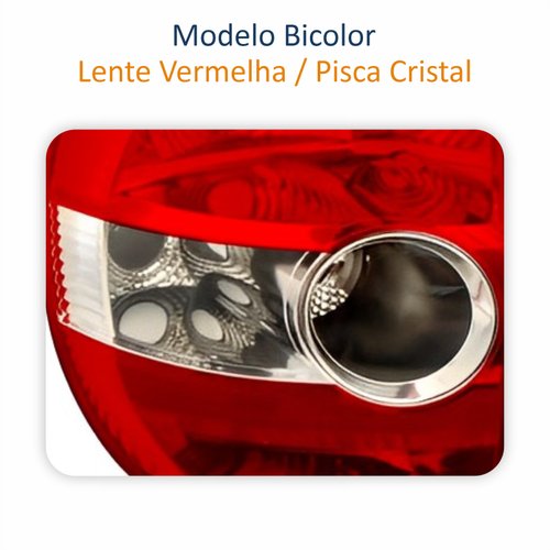 Par de Lanterna Traseira Vw Fox 2003 Até 2010