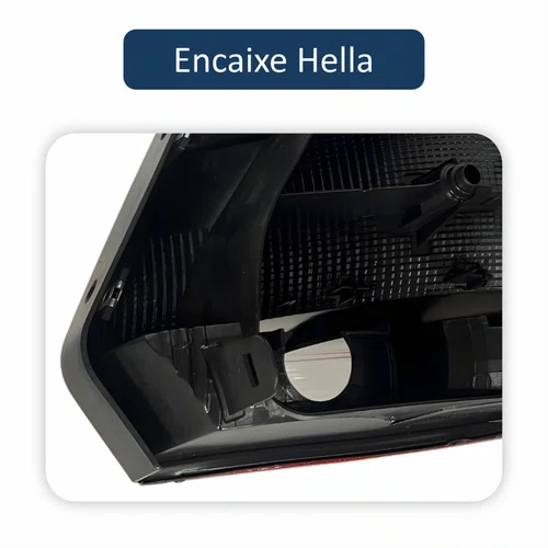 Par de Lanterna Traseira Vw Gol G6 2013 Até 2016 Encaixe Hella