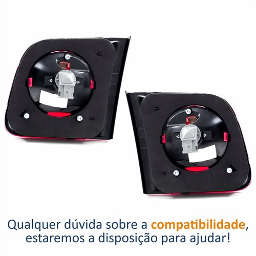 Par de Lanterna Traseira Vw Polo Sedan 2007 Até 2016 Tampa