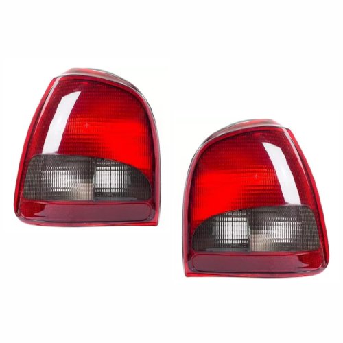 Par de Lanterna Vw Gol G2 1995 Até 1999 Bicolor