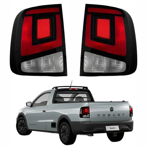 Par de Lanterna Vw Saveiro G8 Fase 2 2023 Até 2025