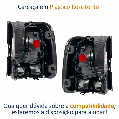 Par de Lanterna Vw Saveiro G8 Fase 2 2023 Até 2025