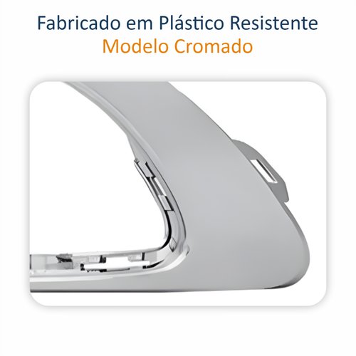 Par de Moldura Farol Auxiliar Renault Fluence 2014 Até 2019 Cromado