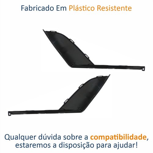 Par de Moldura Inferior Parachoque Traseiro Byd Dolphin 2023 2024
