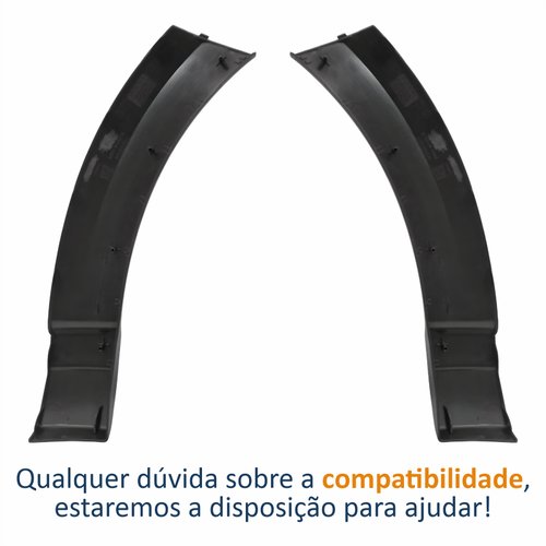 Par de Moldura Parachoque Dianteiro Vw Saveiro G7 G8 2017 Até 2023