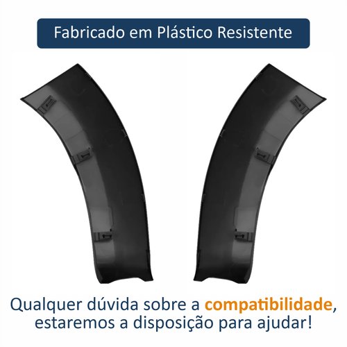 Par de Moldura Parachoque Toyota Hilux Srv 2012 Até 2015