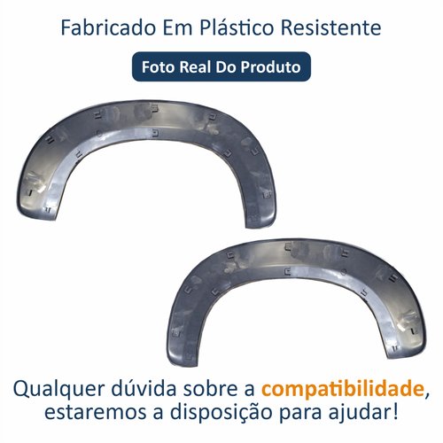 Par de Moldura Paralama Dianteiro Fiat Uno Way 2011 Até 2014